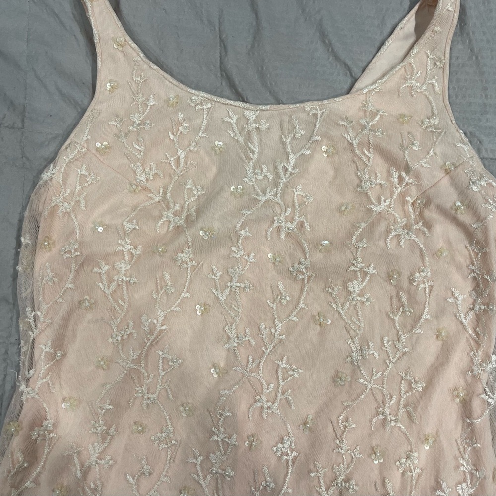 Elegant Pink Embroidered Dress